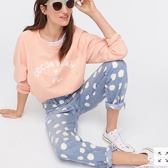 NWT J Crew Cocoa Beach Distressed Pullover - Picture 2 of 9